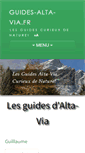 Mobile Screenshot of guides-alta-via.fr